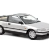 1990 Honda CRX Silver Metallic With Sunroof 1/18 Diecast Model Car By Norev