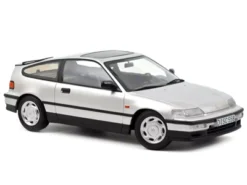 1990 Honda CRX Silver Metallic With Sunroof 1/18 Diecast Model Car By Norev