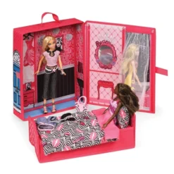 Home & Go Dollhouse Playset Travel & Storage Case With Bed/Bedding For 12" Fashion Dolls - Pink -FUNKO Shop GUEST 89a27c89 ae23 4a90 b9b0 0bfc66c50a55