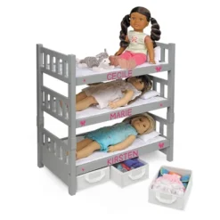 Badger Basket 1-2-3 Convertible Doll Bunk Bed With Baskets And Free Personalization Kit - Executive Gray -FUNKO Shop GUEST 89ae3fb8 3bd6 49c6 a4de dc2225e068f5
