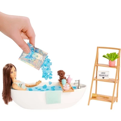 Barbie Doll & Bathtub Playset - Confetti Soap & Accessories - Brunette 1 Barbie Doll & Bathtub Playset - Confetti Soap & Accessories - Brunette