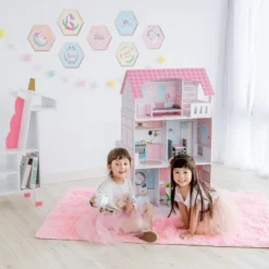 Teamson Kids 'Wonderland' Children's 2 In 1 Doll House & Play Kitchen TD-12515P -FUNKO Shop GUEST 8abe9936 d23b 445d 8241 28670f4ebd5a