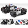 Mercedes Benz G63 AMG 6x6 Pickup Truck U.S. Police Car Black And White 1/64 Diecast Model Car By Era Car