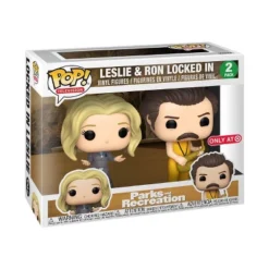 Funko POP! TV: Parks And Recreation - 2pk Locked In Ron & Leslie (Target Exclusive)