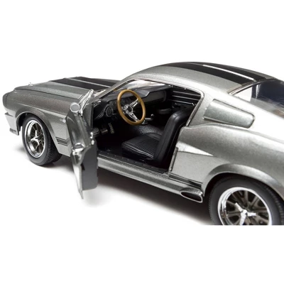 1967 Ford Mustang Custom "Eleanor" Gray Met. W/Black Stripes "Gone In 60 Seconds" (2000) Movie 1/18 Diecast Model By Greenlight 2 1967 Ford Mustang Custom "Eleanor" Gray Met. W/Black Stripes "Gone In 60 Seconds" (2000) Movie 1/18 Diecast Model By Greenlight - Image 2