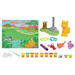 Play-Doh Growin' Mane Lion And Friends