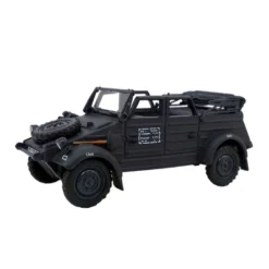 Volkswagen Kubelwagen Convertible K Type 82 Black 1/43 Diecast Model Car By Cararama