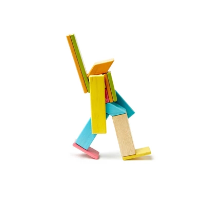 Tegu Magnetic Wooden Blocks, 14-Piece Set, Tints 2 Tegu Magnetic Wooden Blocks, 14-Piece Set, Tints - Image 2
