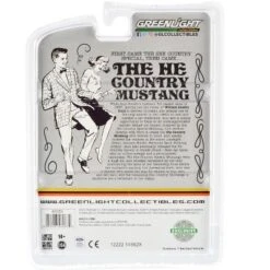 1967 Ford Mustang Stealth Matt Black "He Country Special" Bill Goodro Ford Denver Colorado 1/64 Diecast Model Car By Greenlight