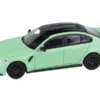 BMW M3 (G80) Mint Green With Black Top 1/64 Diecast Model Car By Paragon Models