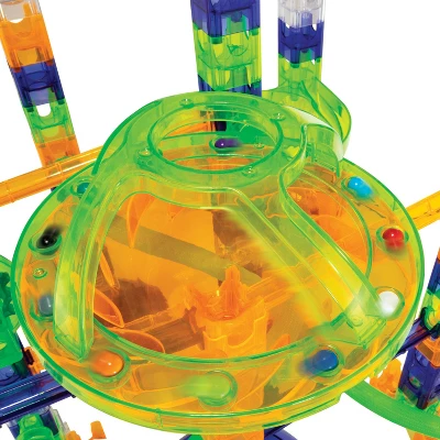 MindWare Q-BA-Maze 2.0 Grand Prix Racing Marble Run Building Set - Ages 6 And Up - Over 100 Pieces Included 3 MindWare Q-BA-Maze 2.0 Grand Prix Racing Marble Run Building Set - Ages 6 And Up - Over 100 Pieces Included - Image 3