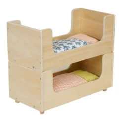Manhattan Toy Sleep Tight Wooden Play Sleigh Bed With Pillow And Blanket For Dolls And Stuffed Animals -FUNKO Shop GUEST 95cc5135 72c3 483a a82d 98c64ea3c13d