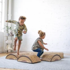 ECR4Kids SoftZone Tree Log Climber Set, Balance Builders, Chocolate, 4-Piece -FUNKO Shop GUEST 95f286df 9878 44c9 b5b1 89bdf300b568