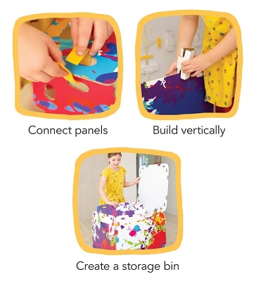 HearthSong 32-Panel Battle Fortress Fantasy Forts Indoor Building Kit With 2 Blasters And 24 Foam Balls 2 HearthSong 32-Panel Battle Fortress Fantasy Forts Indoor Building Kit With 2 Blasters And 24 Foam Balls - Image 2