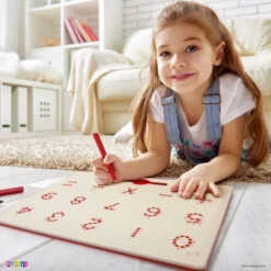 Magnetic 0-9 Doodle Board For Numbers Learning With 133 Slots Erasable Includes A Pen - STEM Educational Numbers Learning - Play22Usa