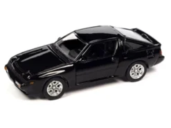 1987 Mitsubishi Starion Serbia Black "Modern Muscle" Limited Edition 1/64 Diecast Model Car By Auto World