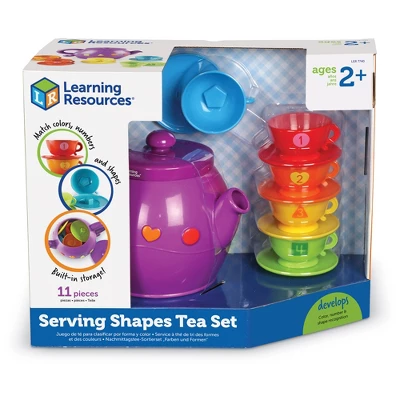 Learning Resources Serving Shapes Tea Set, Color Recognition And Counting Toy, 11 Pieces, Ages 2+ 5 Learning Resources Serving Shapes Tea Set, Color Recognition And Counting Toy, 11 Pieces, Ages 2+ - Image 5