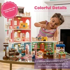 Best Choice Products Deluxe Cottage Dollhouse Mansion Pretend Toy Playset W/ 225 Accessories And Tiny Critters For Kids -FUNKO Shop GUEST 997713e5 f79f 43bb be30 e3bee31b7ed8