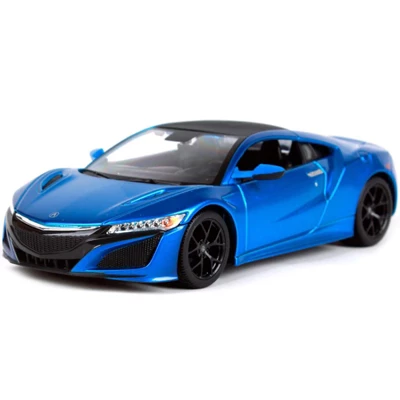 2018 Acura NSX Blue With Black Top 1/24 Diecast Model Car By Maisto 1 2018 Acura NSX Blue With Black Top 1/24 Diecast Model Car By Maisto