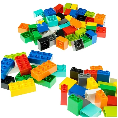 Strictly Briks Toy Large Building Blocks For Kids And Toddlers, 100% Compatible With All Major Brands,10 Multi Colors, 108 Pieces - Ages 3 And Up 1 Strictly Briks Toy Large Building Blocks For Kids And Toddlers, 100% Compatible With All Major Brands,10 Multi Colors, 108 Pieces - Ages 3 And Up