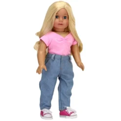 Sophia’s High Rise Loose Fit Jeans For 18" Dolls, Blue -FUNKO Shop GUEST a142f549 8ca7 4825 bb9e 8b63b4cdce54