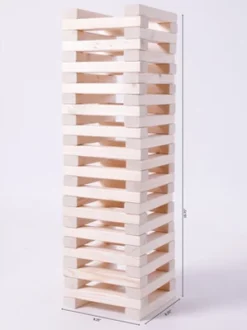 PLAYBERG 60 Block Giant Hardwood Tower Stacking Game -FUNKO Shop GUEST a189e22c 6c4e 46f4 a8a6 9a6e3175cb17