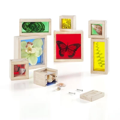 Guidecraft Primary Treasure Blocks - Set Of 8 1 Guidecraft Primary Treasure Blocks - Set Of 8