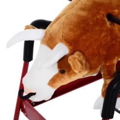 Qaba Plush Spring Rodeo Bull Style Kids Ride-On Toy Rocking Horse With Realistic Sounds -FUNKO Shop GUEST a1ef0346 5f1d 4ac7 90c4 892395d7082d