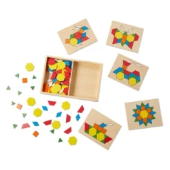 Melissa & Doug Pattern Blocks And Boards - Classic Toy With 120 Solid Wood Shapes And 5 Double-Sided Panels 10 Melissa & Doug Pattern Blocks And Boards - Classic Toy With 120 Solid Wood Shapes And 5 Double-Sided Panels -FUNKO Shop GUEST a451ef92 7cae 4e21 8aaa c6920a371d29
