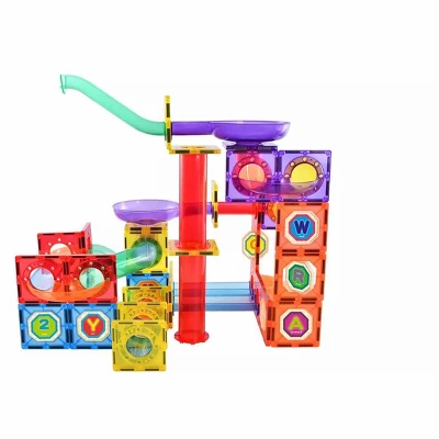 Link Kids Magnetic Building Blocks Tile Fantasy Castle Set Help Build Kids Creativity Minds Open Ended Play Educational 108 Piece Set 4 Link Kids Magnetic Building Blocks Tile Fantasy Castle Set Help Build Kids Creativity Minds Open Ended Play Educational 108 Piece Set - Image 4