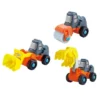 Insten 3-in-1 Take A Part Construction Toy Truck With Power Tool, Bulldozer, Excavator, Roller