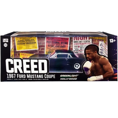 1967 Ford Mustang Coupe Matt Black (Adonis Creed's) "Creed" (2015) Movie 1/43 Diecast Model Car By Greenlight 2 1967 Ford Mustang Coupe Matt Black (Adonis Creed's) "Creed" (2015) Movie 1/43 Diecast Model Car By Greenlight - Image 2