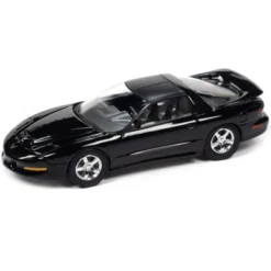 1997 Pontiac Firebird T/A Trans Am WS6 Black With Matt Black Top Ltd Ed To 18056 Pcs 1/64 Diecast Model Car By Johnny Lightning