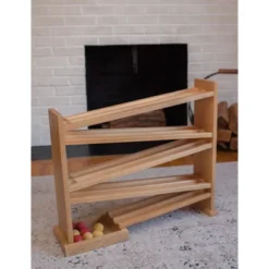 Remley Kids Wooden Ball Roller Racetrack - Balls Included, Harvest Finish -FUNKO Shop GUEST ab9018a9 c887 44d8 857b 9b352a864412