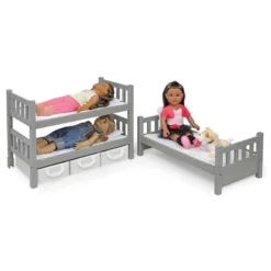 Badger Basket 1-2-3 Convertible Doll Bunk Bed With Baskets And Free Personalization Kit - Executive Gray -FUNKO Shop GUEST b0a6b5e0 1266 4ee4 be2f 695e64aaf50b