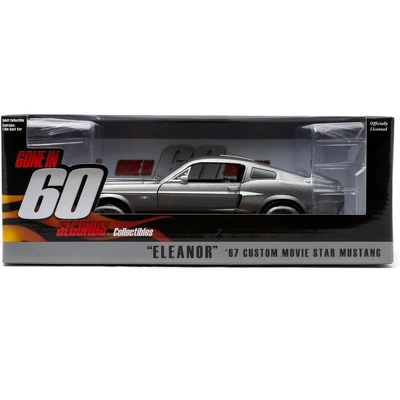 1967 Ford Mustang Custom "Eleanor" Gray Met. W/Black Stripes "Gone In 60 Seconds" (2000) Movie 1/18 Diecast Model By Greenlight 5 1967 Ford Mustang Custom "Eleanor" Gray Met. W/Black Stripes "Gone In 60 Seconds" (2000) Movie 1/18 Diecast Model By Greenlight - Image 5
