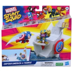 Marvel Stunt Squad Captain America Vs Thanos Tower Smash Playset