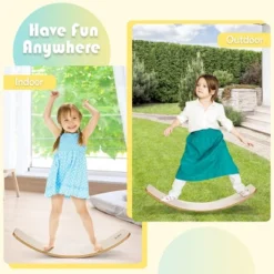 Costway Wooden Wobble Balance Board Kids Adult 35'' Rocker Board Toy Support 660LBS 13 Costway Wooden Wobble Balance Board Kids Adult 35'' Rocker Board Toy Support 660LBS -FUNKO Shop GUEST b1a67296 920d 4972 9102 3109eead77fb