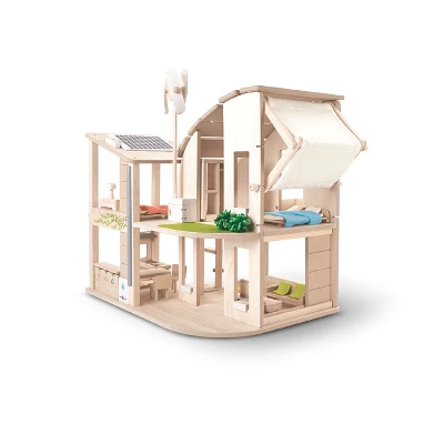 Plantoys| Green Dollhouse With Furniture 1 Plantoys| Green Dollhouse With Furniture