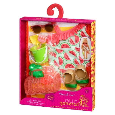 Our Generation Swimsuit Outfit For 18" Dolls - Slice Of Fun 2 Our Generation Swimsuit Outfit For 18" Dolls - Slice Of Fun - Image 2