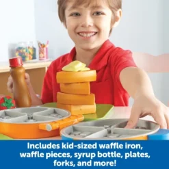 Learning Resources New Sprouts Waffle Time, 14 Piece Set, Ages 18 Mos+