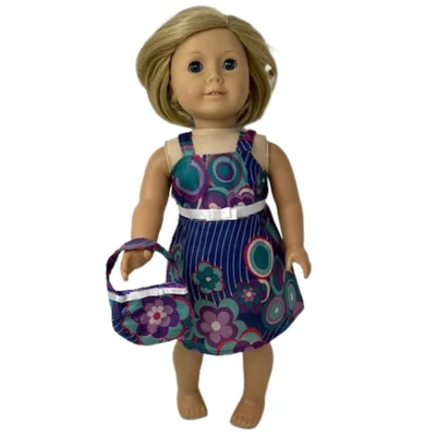 Doll Clothes Superstore Matching Girl And Doll Size 12 Sundress And Purse With Geometric Flower Print On Sale 2 Doll Clothes Superstore Matching Girl And Doll Size 12 Sundress And Purse With Geometric Flower Print On Sale - Image 2