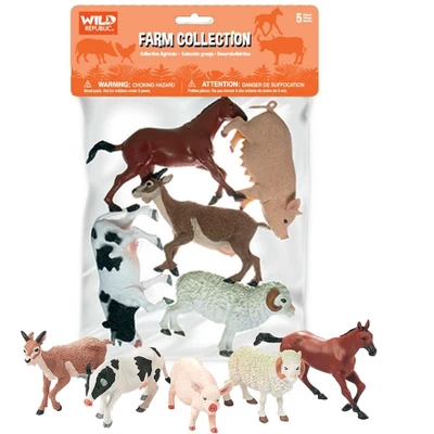 Wild Republic Polybag Farm Animal Figure, 12 Inches 1 Wild Republic Polybag Farm Animal Figure, 12 Inches
