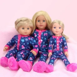 Sophia’s One Piece Winter Pajamas And Slippers For 14.5" Dolls, Blue/Hot Pink -FUNKO Shop GUEST b8f38b04 cd96 422e 9343 b15c0c694350