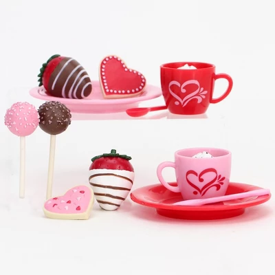 Sophia’s Dessert Set With Hot Cocoa For 18 Inch Dolls, Red/Pink 2 Sophia’s Dessert Set With Hot Cocoa For 18 Inch Dolls, Red/Pink - Image 2
