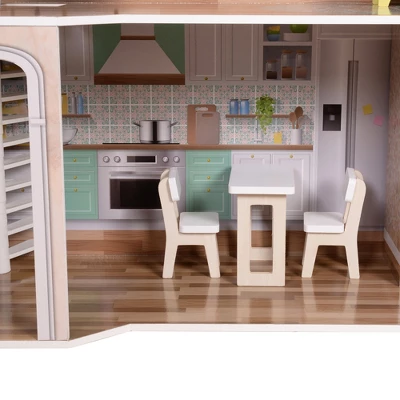 Olivia's Little World By Teamson Kids Wooden Dreamland Mediterranean Dollhouse Set 10 Olivia's Little World By Teamson Kids Wooden Dreamland Mediterranean Dollhouse Set - Image 10