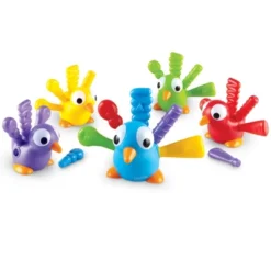 Learning Resources Fine Motor Peacock Pals, Fine Motor Toddler Toy, Sorting Set, Set Of 5, Ages 18 Mos+ -FUNKO Shop GUEST bd16151e 31b0 4d7a bbd4 7bc74ff253c2