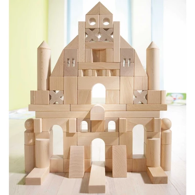 HABA Basic Building Blocks 102 Piece Extra Large Wooden Starter Set (Made In Germany) 1 HABA Basic Building Blocks 102 Piece Extra Large Wooden Starter Set (Made In Germany)
