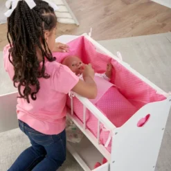 Badger Basket Storage Doll Crib With Bedding And Free Personalization Kit - White -FUNKO Shop GUEST be157b1f e8b2 4fde b0af 06338d2905ed