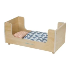 Manhattan Toy Sleep Tight Wooden Play Sleigh Bed With Pillow And Blanket For Dolls And Stuffed Animals -FUNKO Shop GUEST bf00b14a ff55 4cdb 9e44 c0cfa38ce181